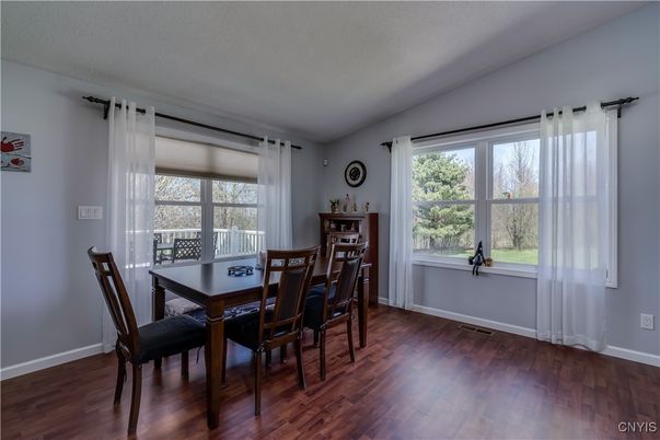 Dining room, Interior, Wood Texture Flooring