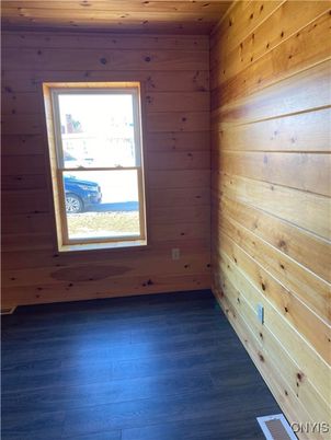 Empty room, Interior, Wooden Ceilings, Wood Texture Flooring, Wooden Walls