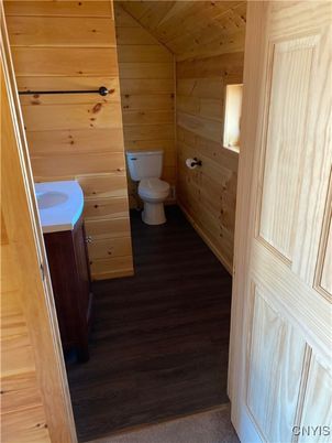Bathroom, Interior, Wood Texture Flooring, Wooden Walls