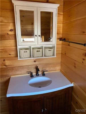 Bathroom, Interior, Wooden Walls