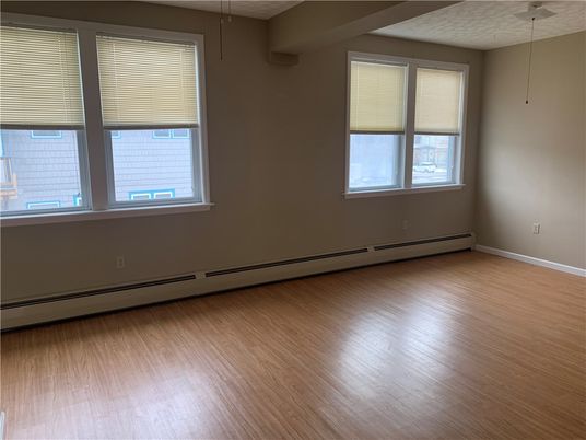 Empty room, Interior, Pendant Lights, Wood Texture Flooring