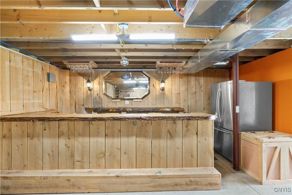 Interior, Kitchen, Wooden Walls