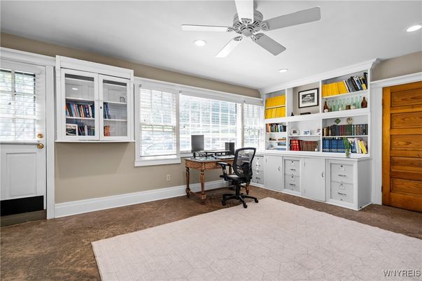 Home Office, Interior, Recessed Lighting