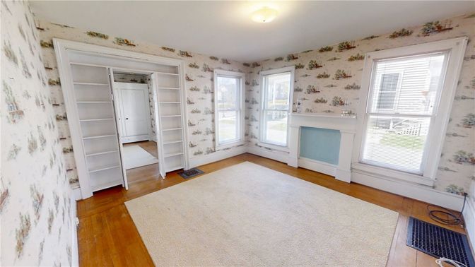 Empty room, Interior, Walk-in Closets, Wood Texture Flooring