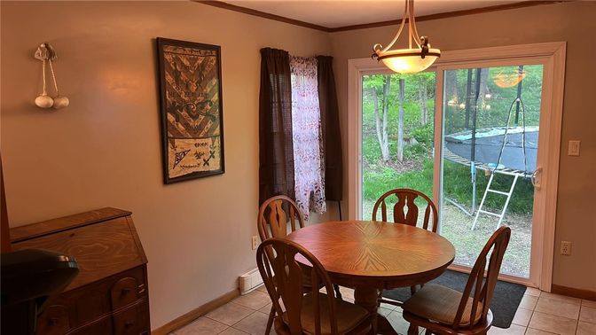 Dining room, Interior, Pendant Lights