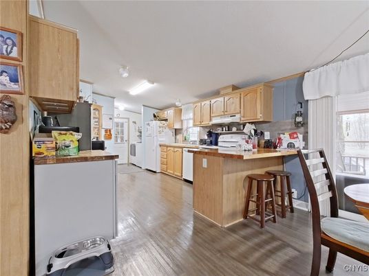Interior, Kitchen, Wood Texture Flooring