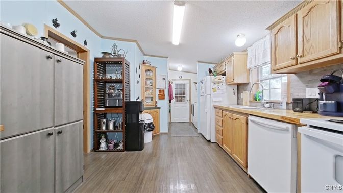 Interior, Kitchen, Wood Texture Flooring