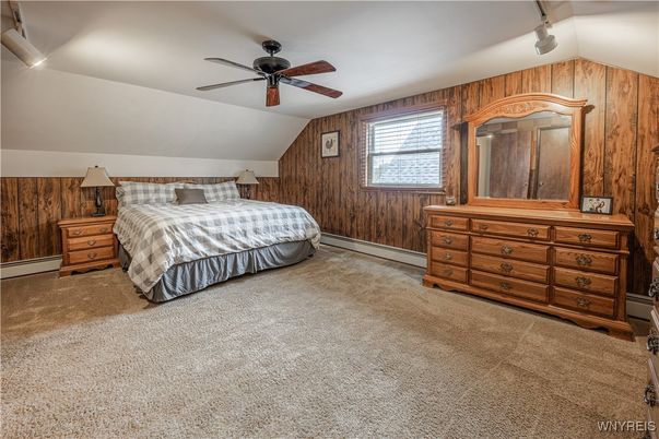 Bedroom, Interior, Wooden Walls