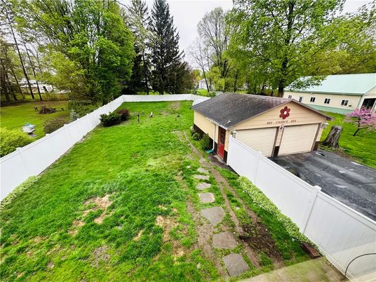 Backyard, Detached Garage, Exterior