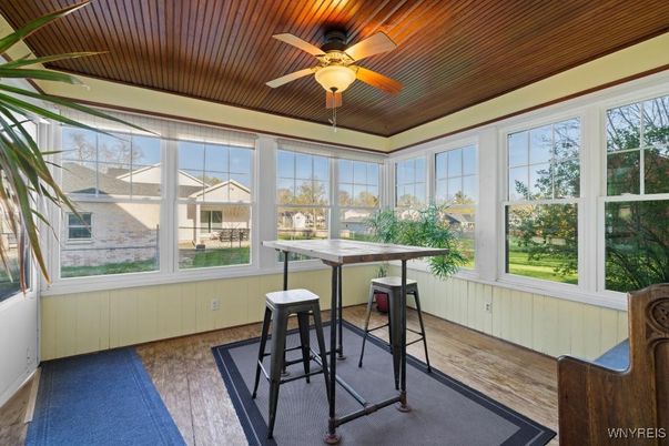 Interior, Sun Room, Wooden Ceilings, Wood Texture Flooring