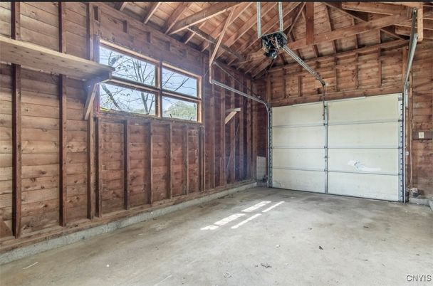 Garage, Interior, Wooden Beams, Wooden Ceilings, Wooden Walls