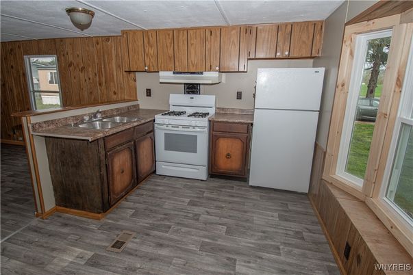 Interior, Kitchen, Wood Texture Flooring
