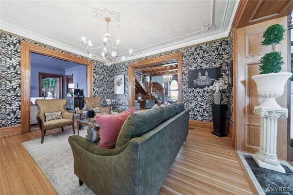 Chandelier, Interior, Living room, Wood Texture Flooring