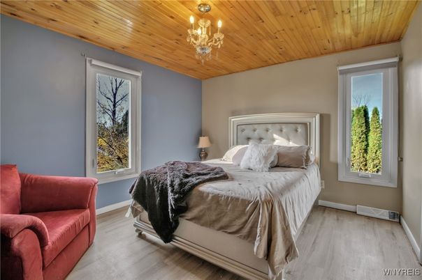 Bedroom, Interior, Wooden Ceilings, Wood Texture Flooring
