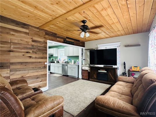 Fireplace, Interior, Kitchen, Living room, Wooden Beams, Wooden Ceilings, Wood Texture Flooring, Wooden Walls