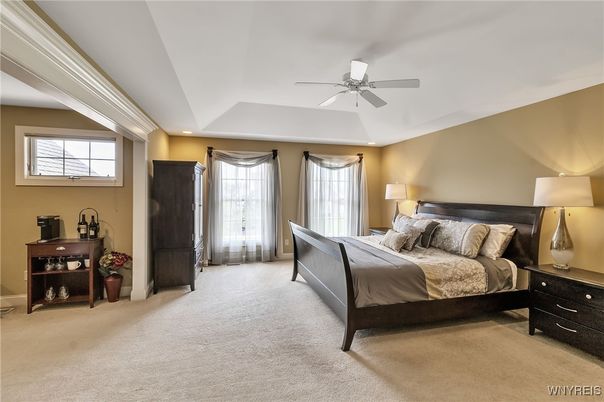 Bedroom, Interior, Recessed Lighting