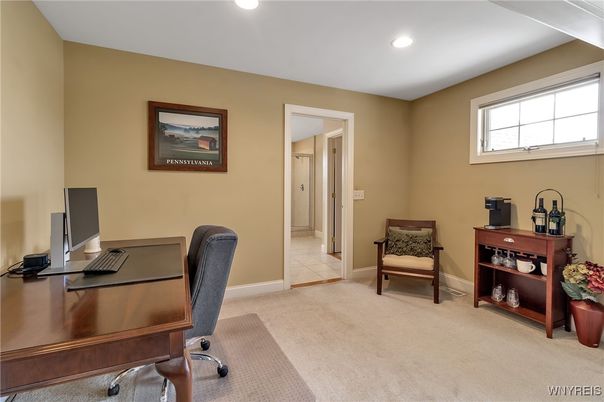 Home Office, Interior, Recessed Lighting