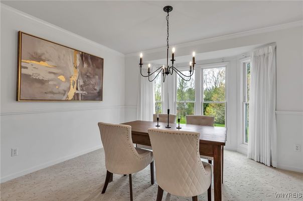 Chandelier, Dining room, Interior