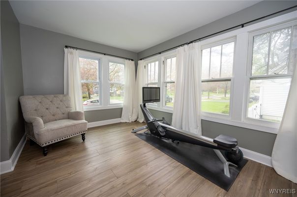 Fitness Equipment, Interior, Wood Texture Flooring