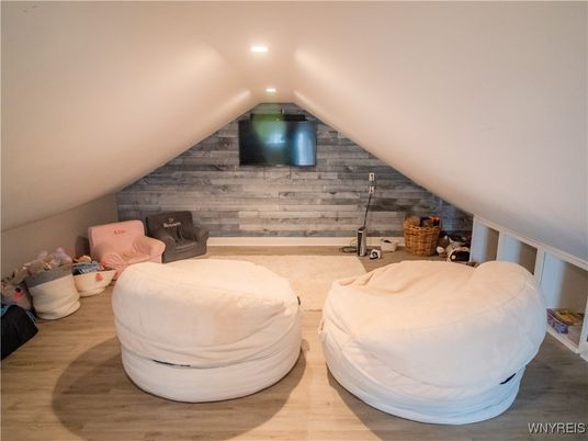 Interior, Recessed Lighting, Stone Walls, Wood Texture Flooring, Wooden Walls