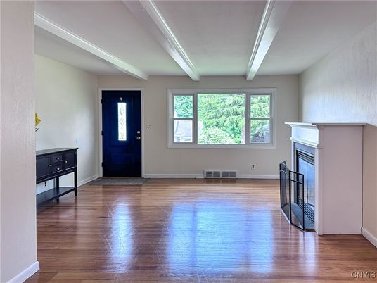 Fireplace, Interior, Wood Texture Flooring
