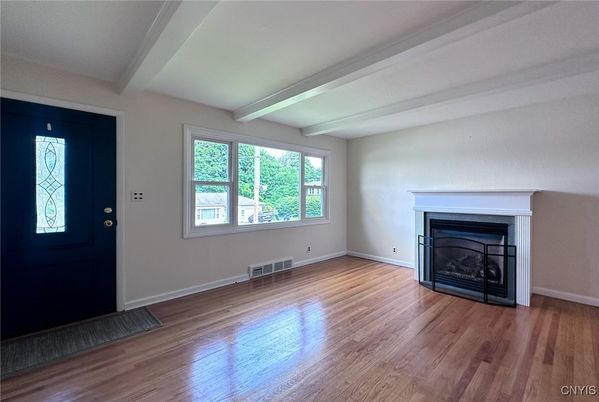 Empty room, Fireplace, Interior, Wood Texture Flooring