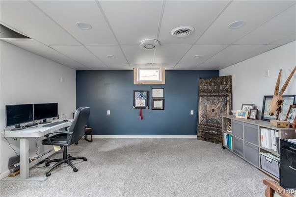 Fireplace, Home Office, Interior