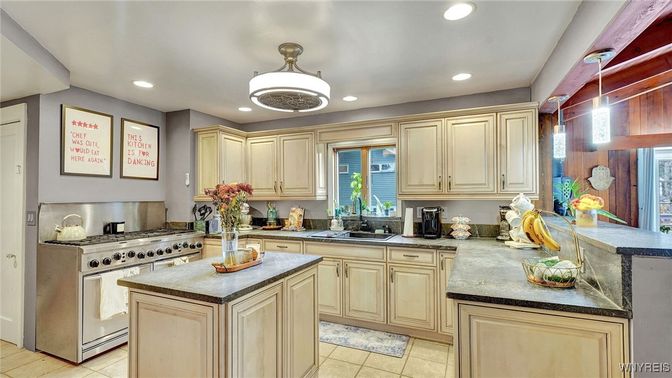 Interior, Kitchen, Recessed Lighting, Stainless Steel Appliances