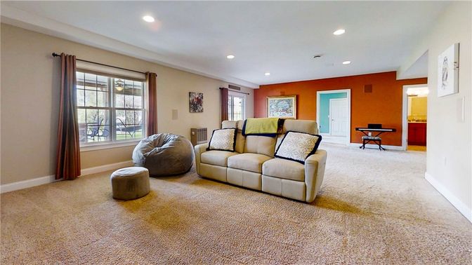 Interior, Living room, Recessed Lighting