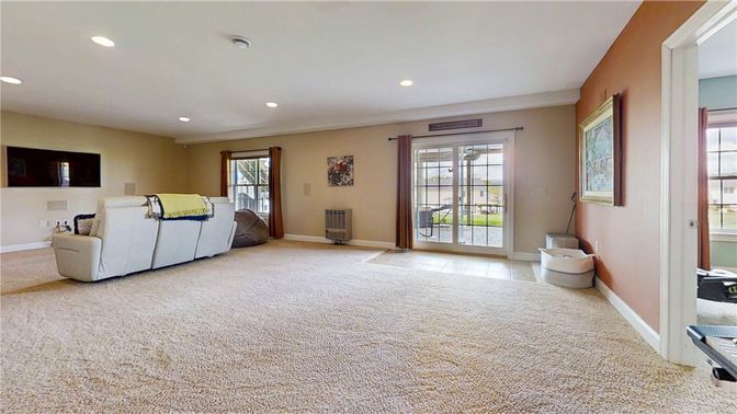 Interior, Living room, Recessed Lighting