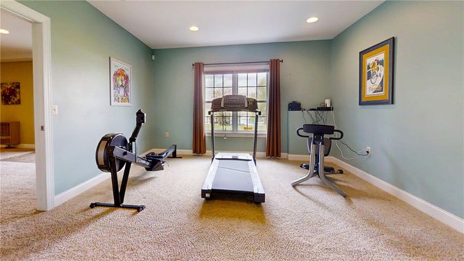Fitness Equipment, Interior, Recessed Lighting