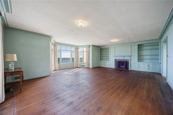 Empty room, Fireplace, Interior, Wood Texture Flooring