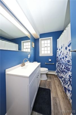 Bathroom, Interior, Wood Texture Flooring