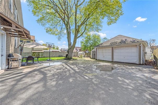 Backyard, Detached Garage, Exterior