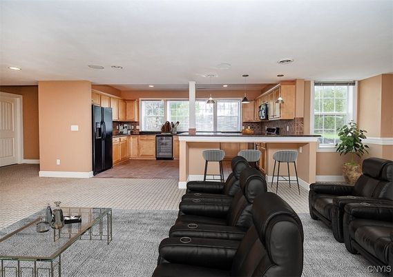 Home Theatre Room, Interior, Kitchen, Living room, Pendant Lights, Recessed Lighting