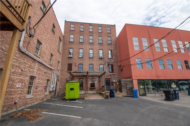 Exterior, Facade, Brick Facade, Condo Building