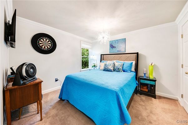 Bedroom, Chandelier, Interior