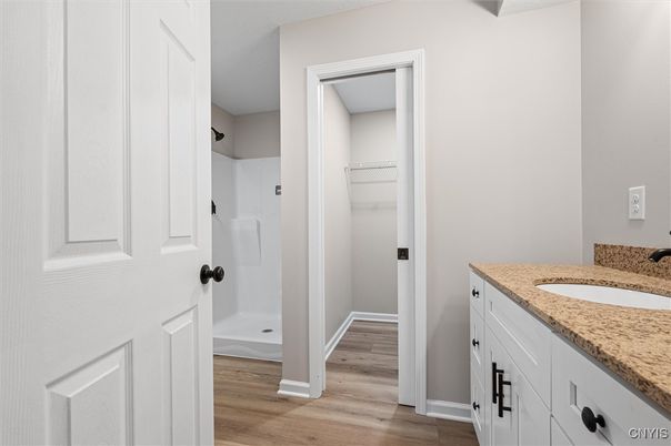 Bathroom, Interior, Wood Texture Flooring