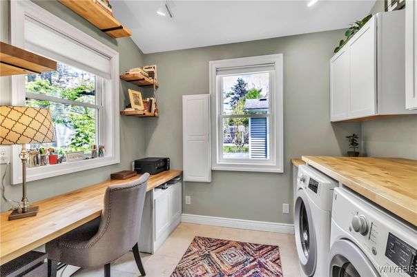Home Office, Interior, Recessed Lighting, Washer