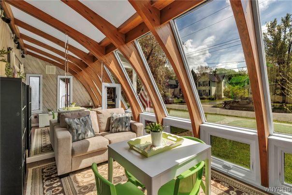 Interior, Sun Room, Wooden Beams