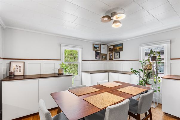 Dining room, Interior, Wood Texture Flooring