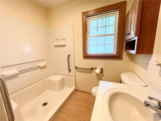 Bathroom, Interior, Wood Texture Flooring