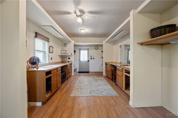 Interior, Kitchen, Wood Texture Flooring