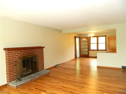 Empty room, Fireplace, Interior, Wood Texture Flooring