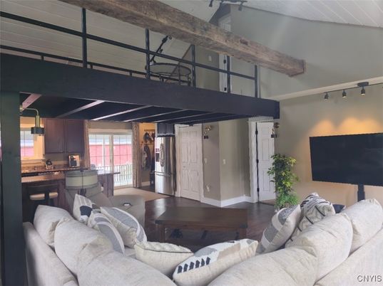 Interior, Living room, Wooden Beams, Wood Texture Flooring