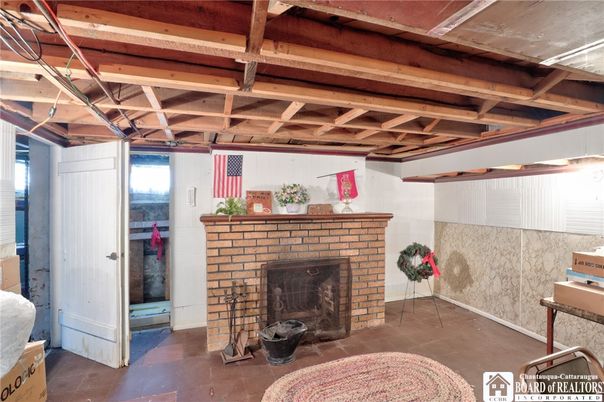 Fireplace, Interior, Wooden Beams