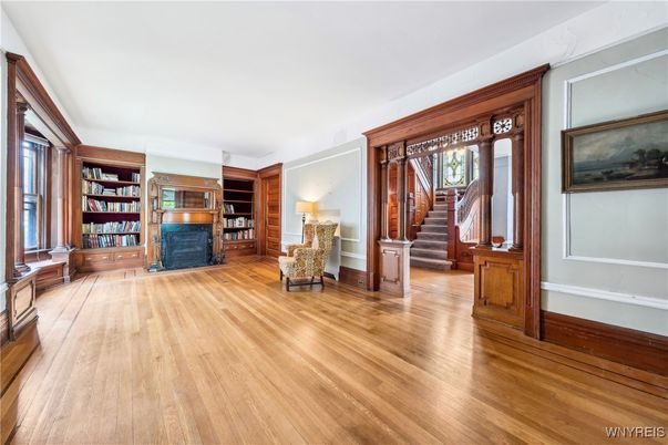 Fireplace, Interior, Wood Texture Flooring