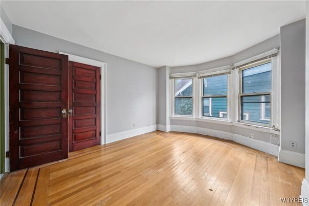 Empty room, Interior, Water, Wood Texture Flooring