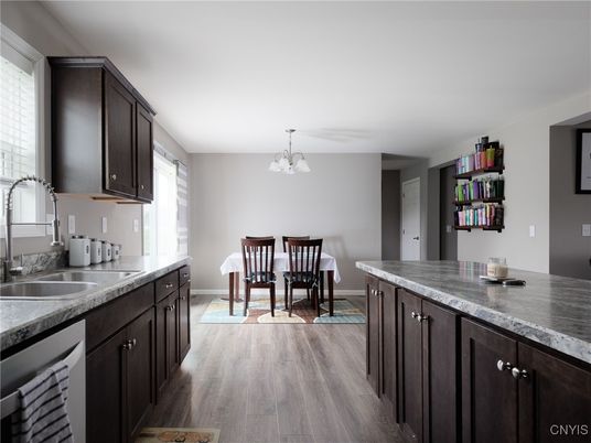 Chandelier, Dining room, Interior, Kitchen, Wood Texture Flooring