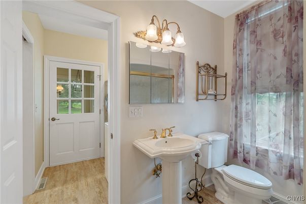 Bathroom, Interior, Wood Texture Flooring
